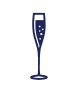 Champagne glass icon